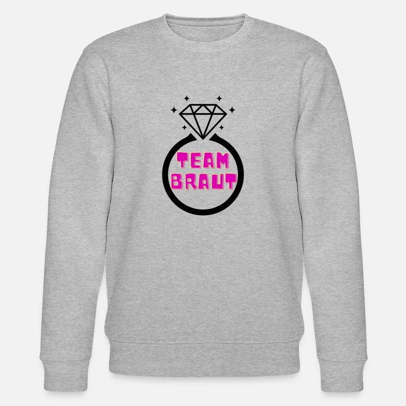 Braut Bride - Stanley/Stella Unisex Bio-Sweatshirt CHANGER  - Grau meliert