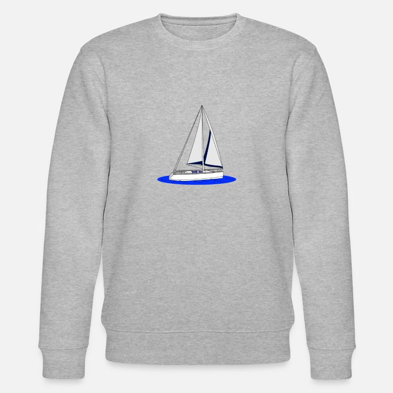 Segelboot - Stanley/Stella Unisex Bio-Sweatshirt CHANGER  - Grau meliert