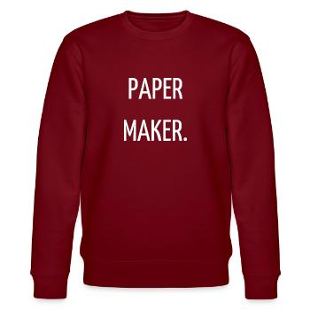 Paper maker - Sweat bio CHANGER Stanley/Stella Unisexe - bordeaux - Devant - Nik (191cm) & Marisol (170cm)