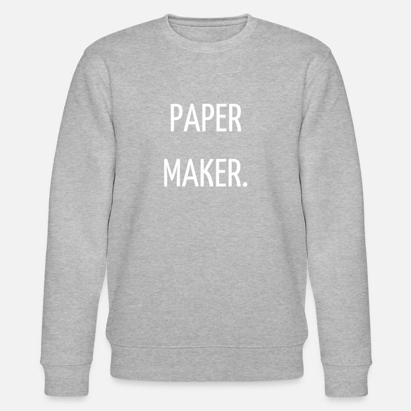 Paper maker - Sweat bio CHANGER Stanley/Stella Unisexe - gris chiné