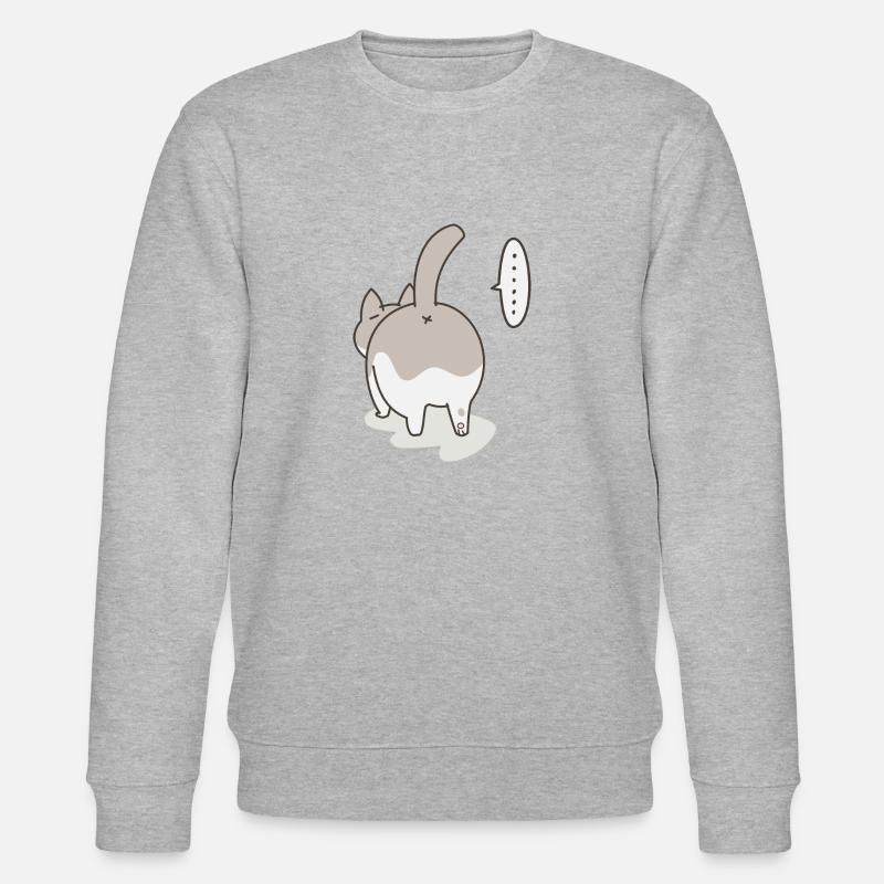 Chat par derrière - Sweat bio CHANGER Stanley/Stella Unisexe - gris chiné