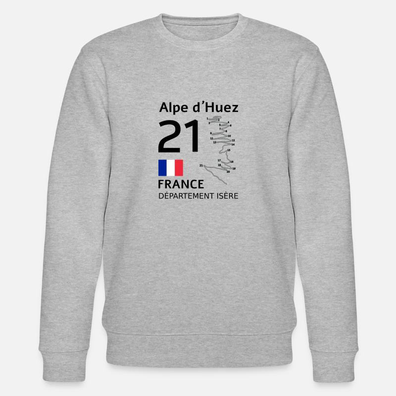 Alpe d ́Huez - Stanley/Stella CHANGER Unisex Organic Sweatshirt - heather grey