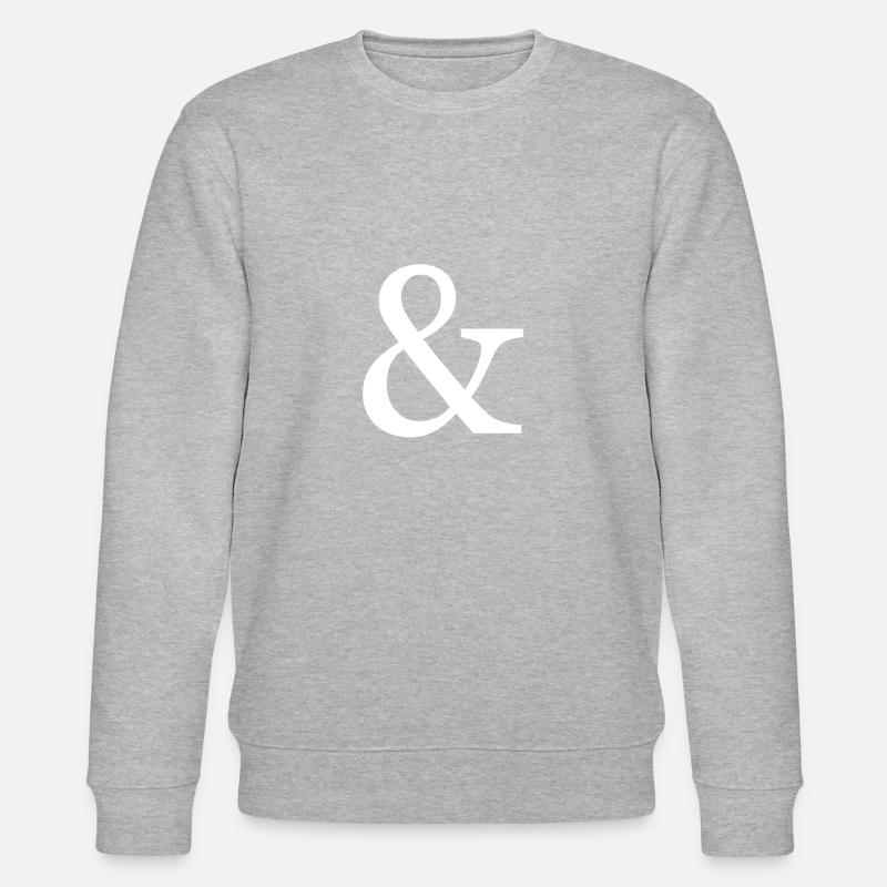 Dire le symbole & et - Sweat bio CHANGER Stanley/Stella Unisexe - gris chiné