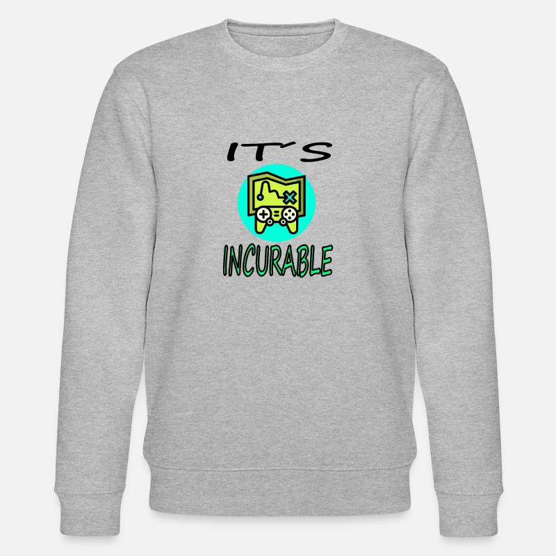 Gamer Konsole Joystick Computerspiel Geschenkidee - Stanley/Stella Unisex Bio-Sweatshirt CHANGER  - Grau meliert