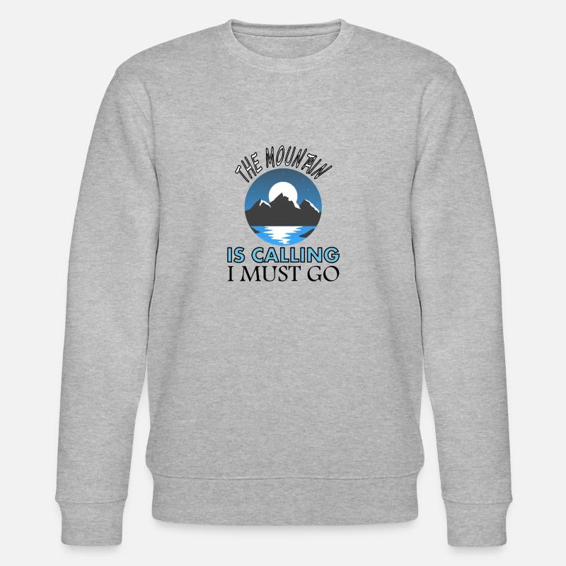 Alpinistes randonnée Wall Climber Gift - Sweat bio CHANGER Stanley/Stella Unisexe - gris chiné