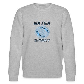 Sports nautiques Amateurs de sports nautiques natation Idée cadeau - Sweat bio CHANGER Stanley/Stella Unisexe - gris chiné - Devant - Nik (191cm) & Marisol (170cm)