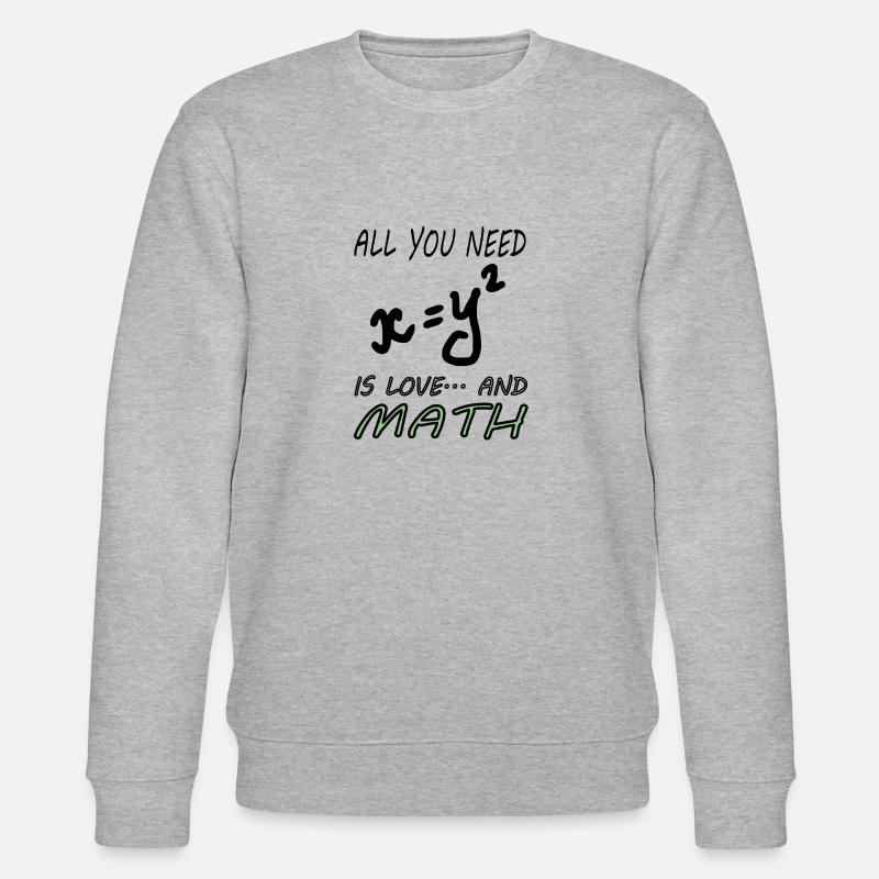 Mathematics Mathematicians Study Math Gift - Stanley/Stella CHANGER Unisex Organic Sweatshirt - heather grey