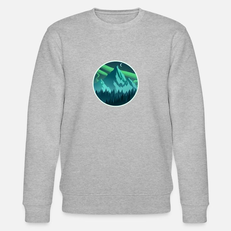Nordischer Berg - Stanley/Stella Unisex Bio-Sweatshirt CHANGER - Grau meliert