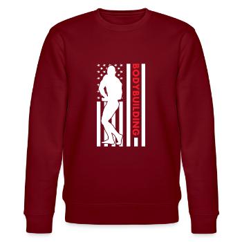 Sport Us Drapeau Musculation - Sweat bio CHANGER Stanley/Stella Unisexe - bordeaux - Devant - Nik (191cm) & Marisol (170cm)