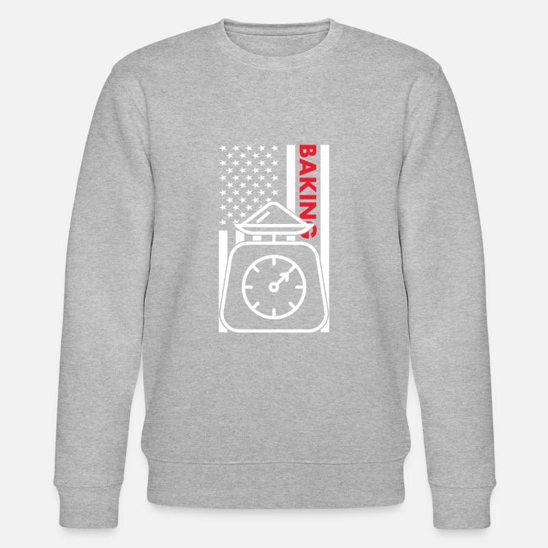 Baker Us Flag Cuisson - Sweat bio CHANGER Stanley/Stella Unisexe - gris chiné