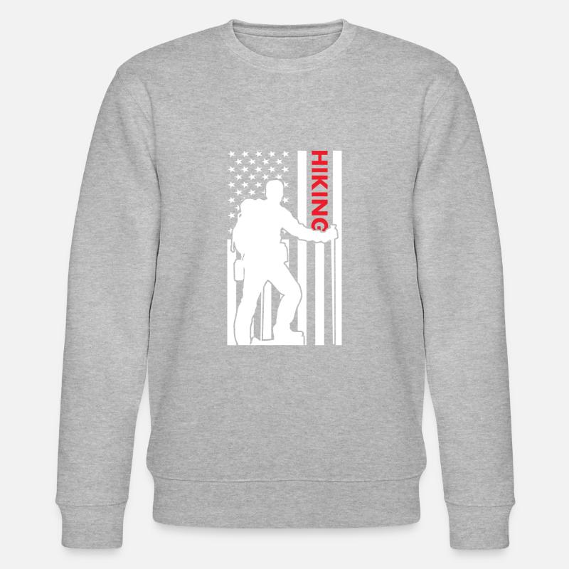 Hiker Us Drapeau Randonnée - Sweat bio CHANGER Stanley/Stella Unisexe - gris chiné