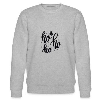 HO HO HO - Stanley/Stella CHANGER Unisex Organic Sweatshirt - heather grey - Front - Nik (191cm) & Marisol (170cm)