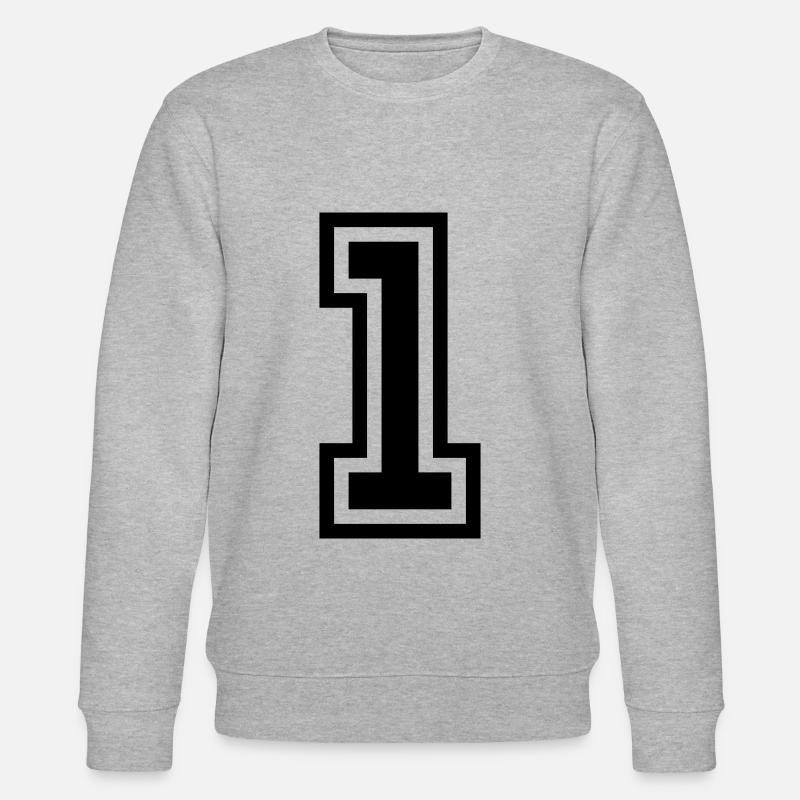 1 symbole numérique - Sweat bio CHANGER Stanley/Stella Unisexe - gris chiné