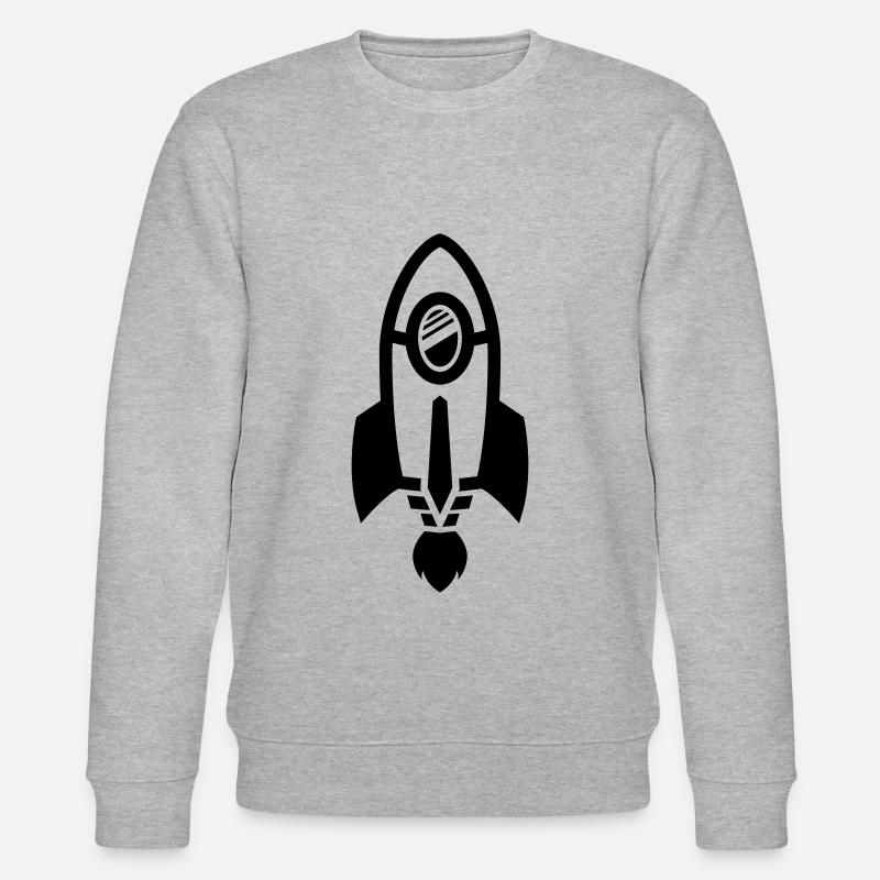 Rakete symbol - Stanley/Stella Unisex Bio-Sweatshirt CHANGER  - Grau meliert