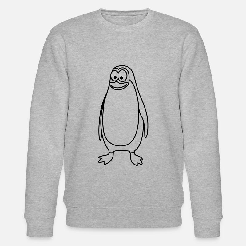 Pingouin Comic Animal - Sweat bio CHANGER Stanley/Stella Unisexe - gris chiné