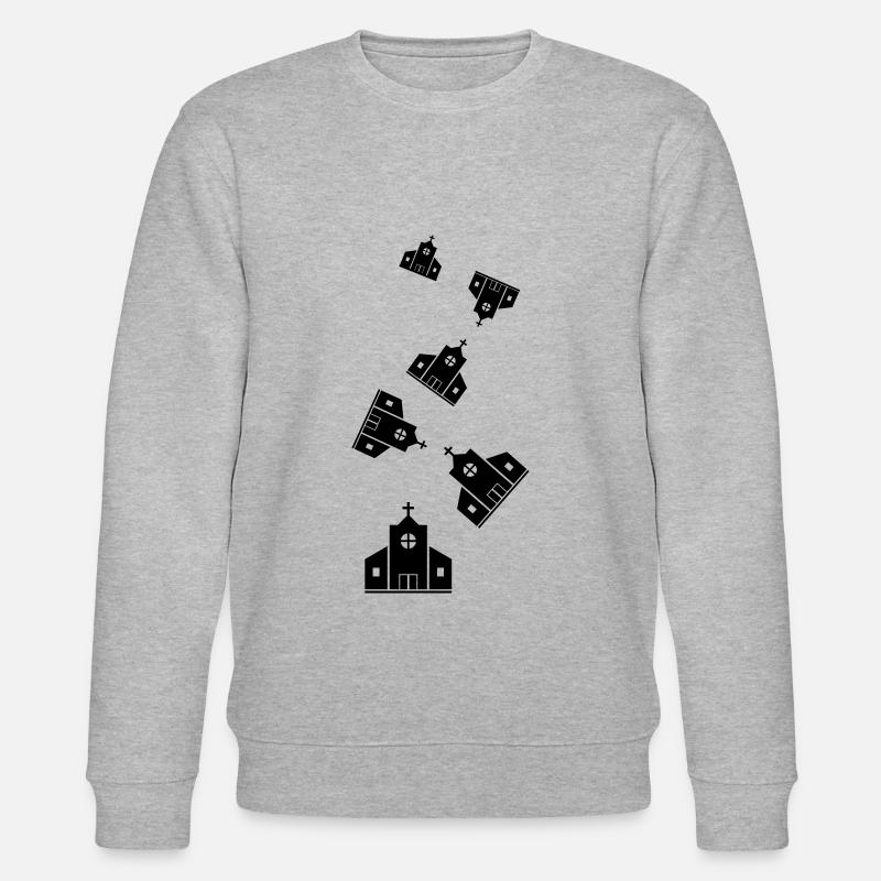 Kirche - Stanley/Stella Unisex Bio-Sweatshirt CHANGER  - Grau meliert