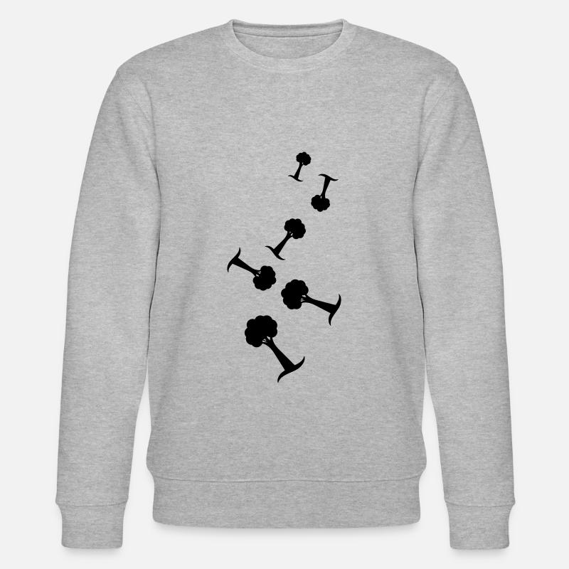 Baum Symbol - Stanley/Stella Unisex Bio-Sweatshirt CHANGER  - Grau meliert