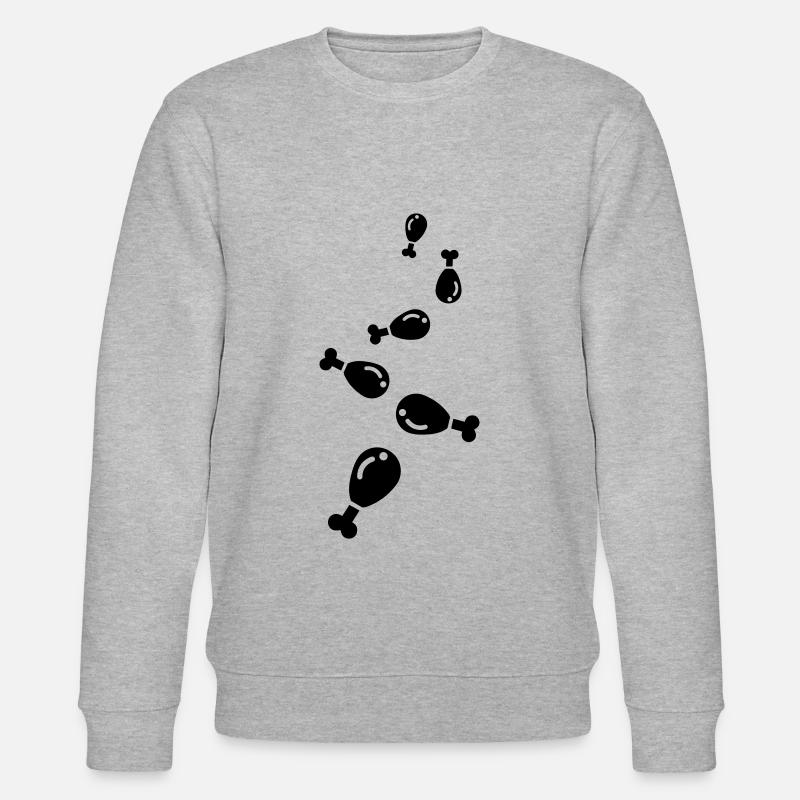 Hähnchen icon symbol - Stanley/Stella Unisex Bio-Sweatshirt CHANGER  - Grau meliert