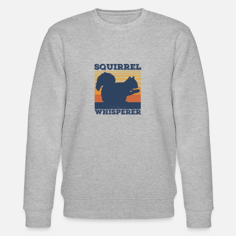 Eichhörnchen - Stanley/Stella Unisex Bio-Sweatshirt CHANGER  - Grau meliert