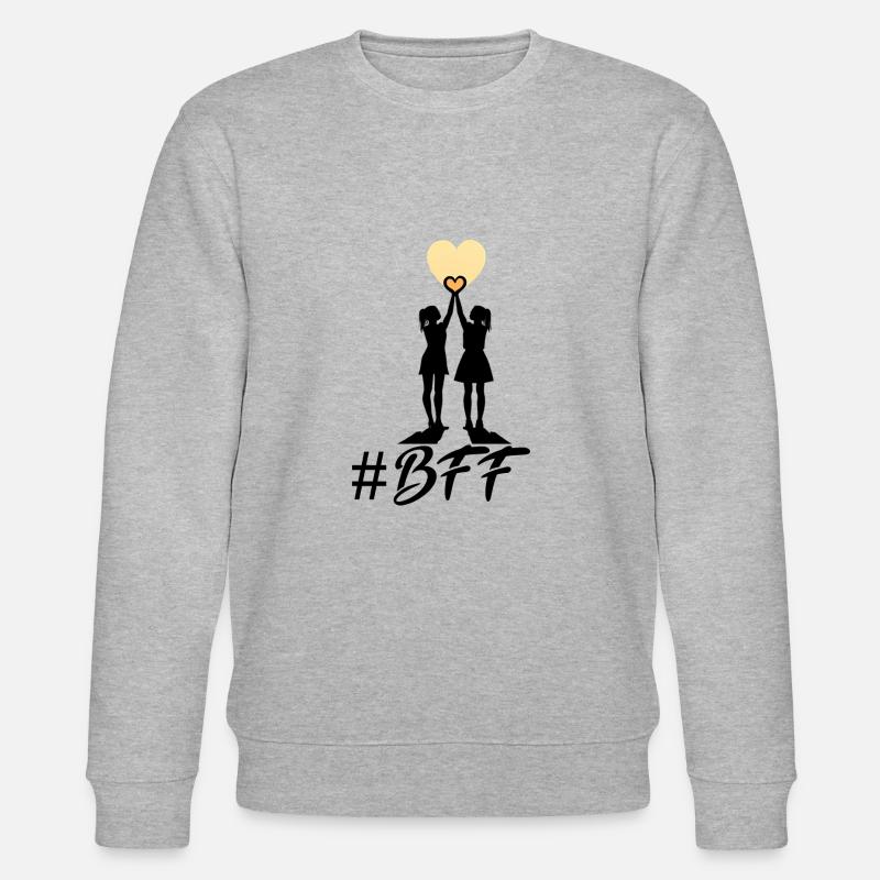 BFF best friends forever - Stanley/Stella Unisex Bio-Sweatshirt CHANGER  - Grau meliert