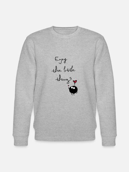 enjoy the little things - Stanley/Stella CHANGER Unisex Organic Sweatshirt - heather grey
