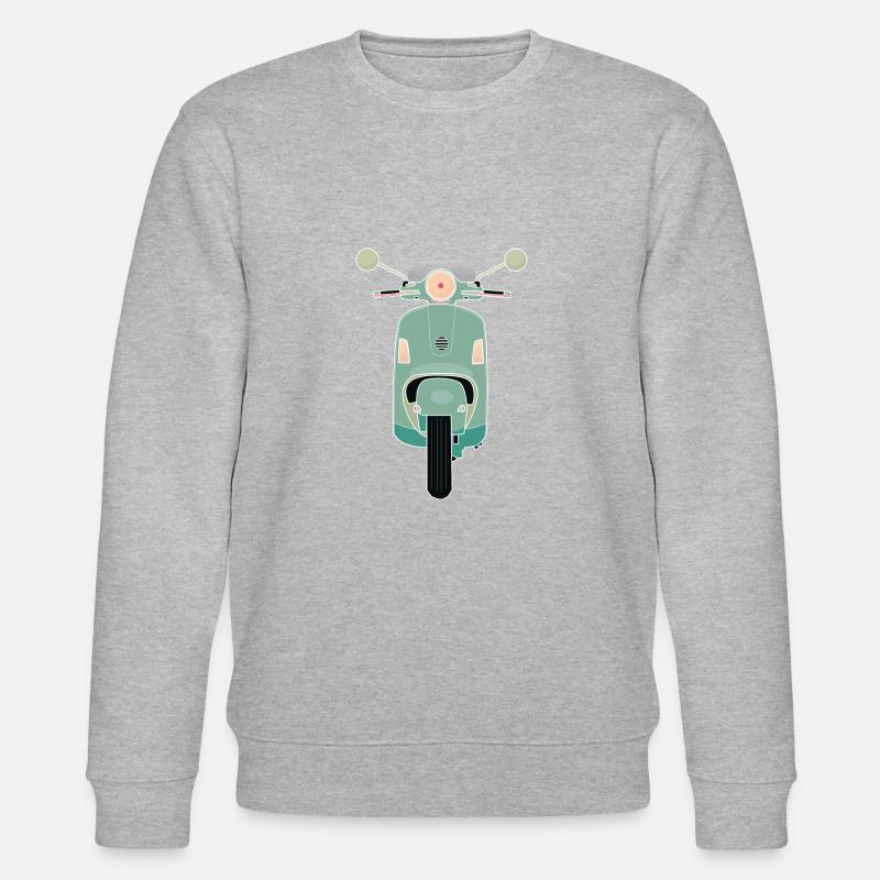 Grüner Roller - Stanley/Stella Unisex Bio-Sweatshirt CHANGER  - Grau meliert