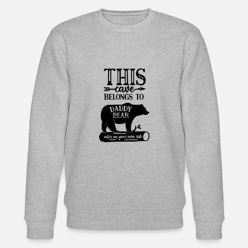 DADDY BEAR - Stanley/Stella Unisex Bio-Sweatshirt CHANGER  - Grau meliert