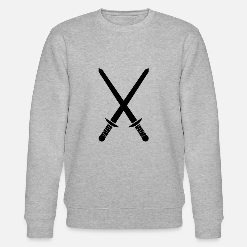 schwerter - Stanley/Stella Unisex Bio-Sweatshirt CHANGER  - Grau meliert
