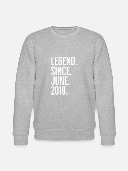 Legend Since June 2019 - Stanley/Stella CHANGER Unisex Organic Sweatshirt - heather grey
