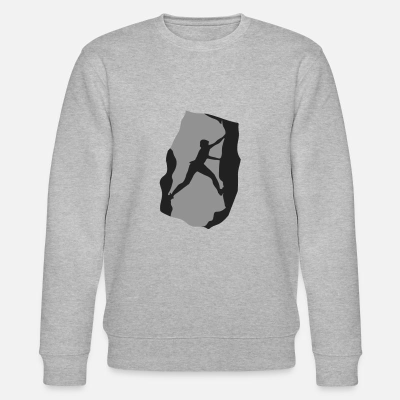Rock Climbing - Stanley/Stella Unisex Bio-Sweatshirt CHANGER  - Grau meliert