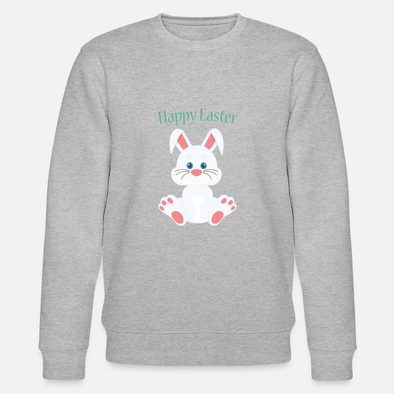 Lapin de Pâques mignon - Sweat bio CHANGER Stanley/Stella Unisexe - gris chiné