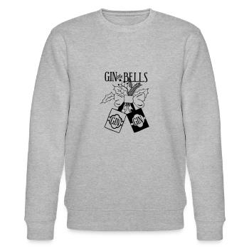 GinGle Bells Cube - Stanley/Stella Unisex Bio-Sweatshirt CHANGER  - Grau meliert - Vorne - Nik (191cm) & Marisol (170cm)