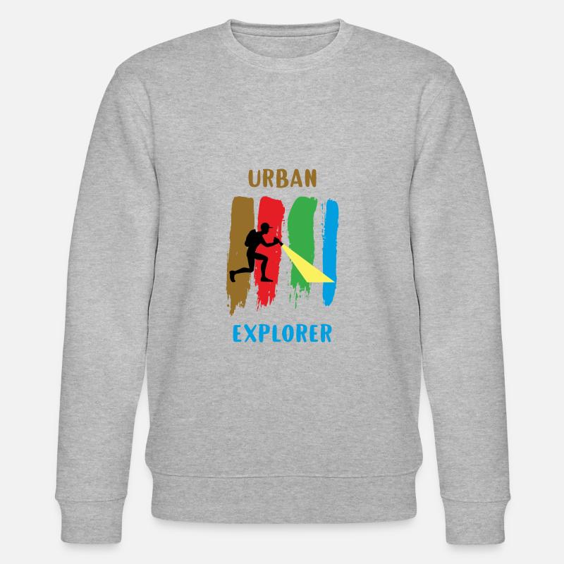 Urban Explorer - Urbex - Stanley/Stella Unisex Bio-Sweatshirt CHANGER  - Grau meliert