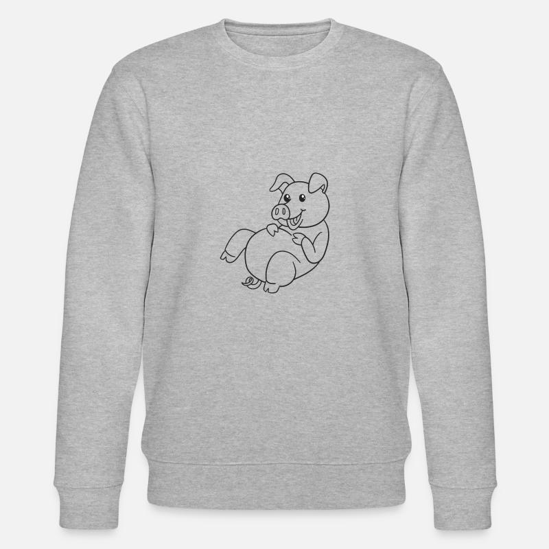 Cochon, Cochons, cadeau, idée cadeau - Sweat bio CHANGER Stanley/Stella Unisexe - gris chiné