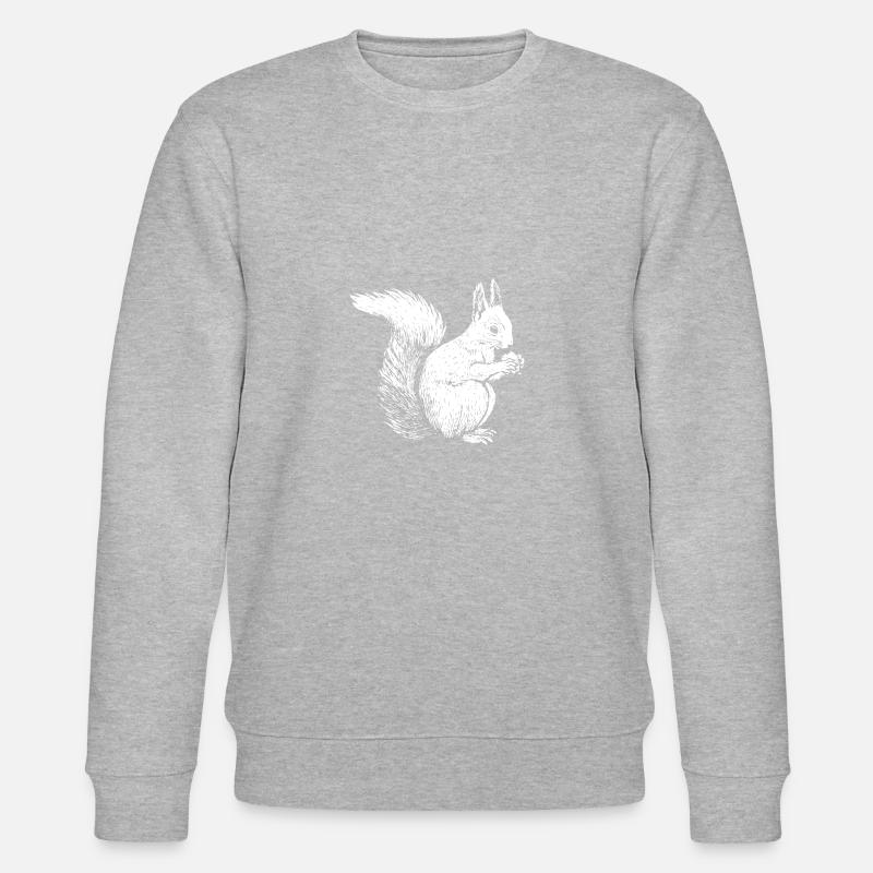 Tier des Waldes Eichhörnchen gezeichnet - Stanley/Stella Unisex Bio-Sweatshirt CHANGER  - undefined