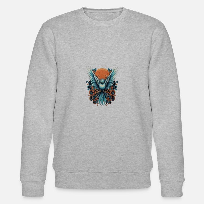 Blauer Vogel - Stanley/Stella Unisex Bio-Sweatshirt CHANGER  - Grau meliert