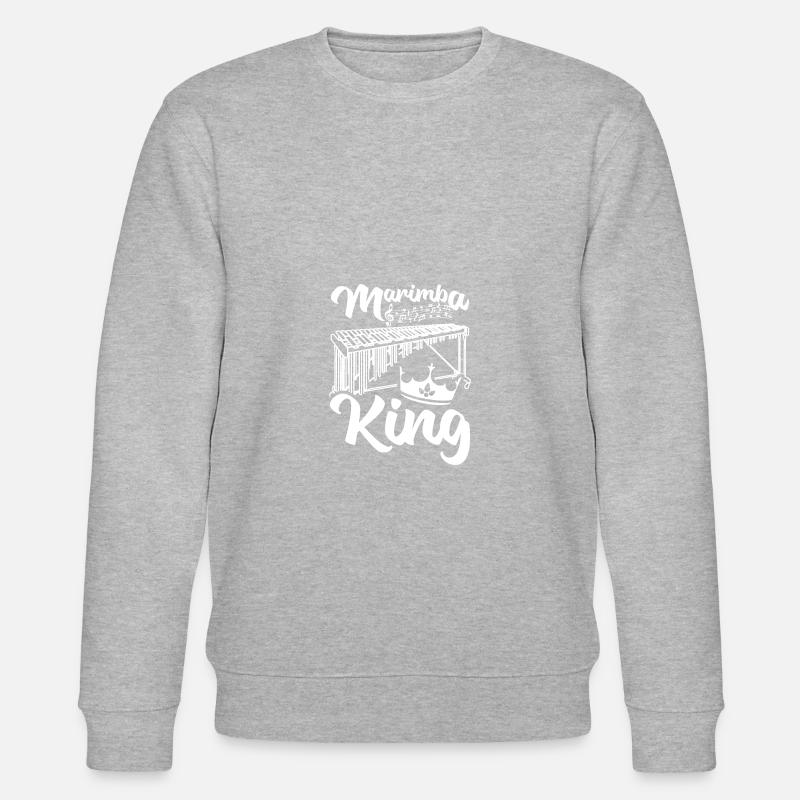 Marimba king - Stanley/Stella Unisex Bio-Sweatshirt CHANGER  - Grau meliert