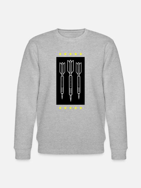 Darts Team Darts Icon - Stanley/Stella CHANGER Unisex Organic Sweatshirt - heather grey