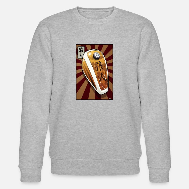 Motorrad-Chopper-Tank - Stanley/Stella Unisex Bio-Sweatshirt CHANGER - Grau meliert