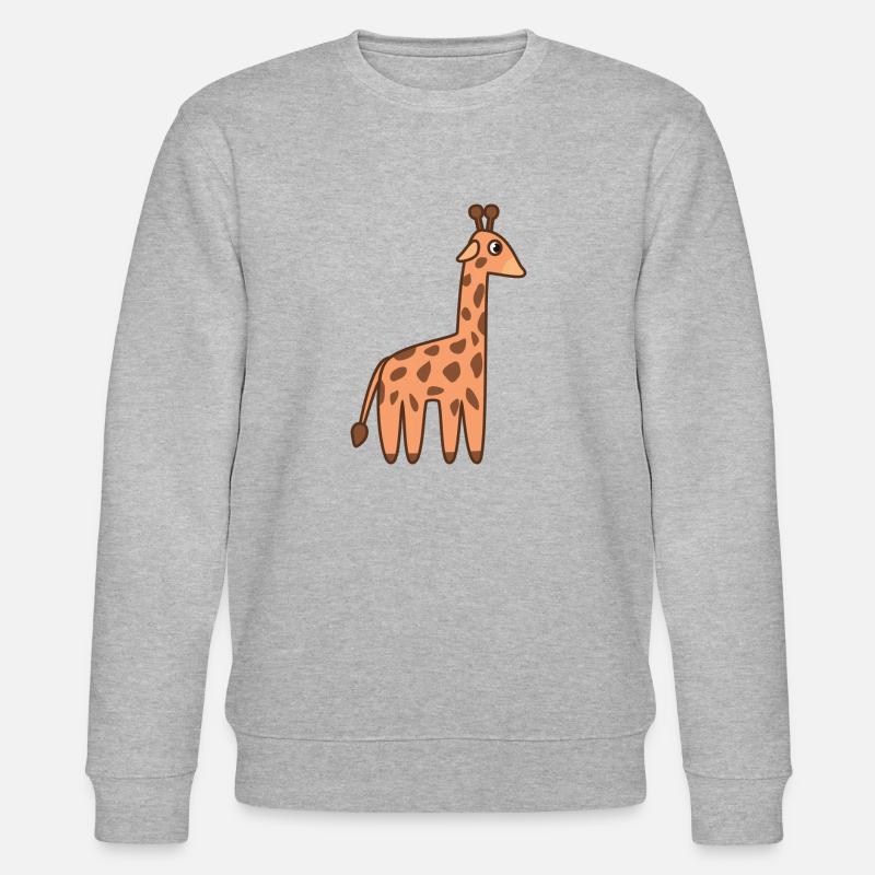 Giraffe - Stanley/Stella Unisex Bio-Sweatshirt CHANGER  - Grau meliert