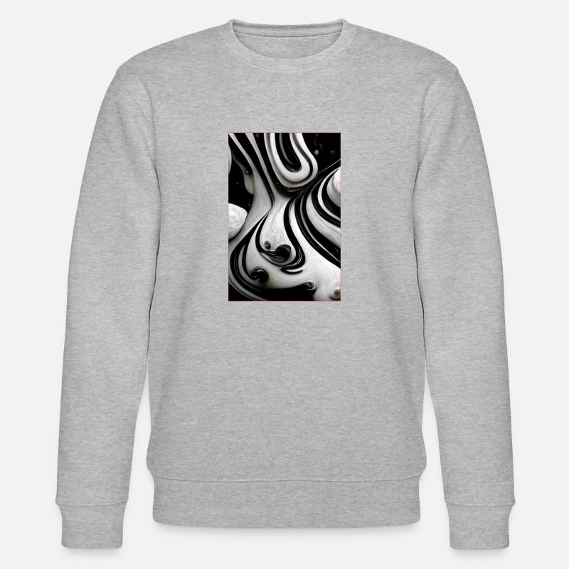 Black and White Liquids - Stanley/Stella Unisex Bio-Sweatshirt CHANGER  - Grau meliert