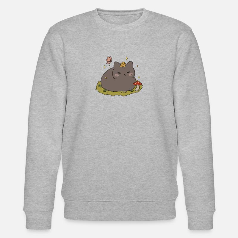 Chat d’automne - Sweat bio CHANGER Stanley/Stella Unisexe - gris chiné