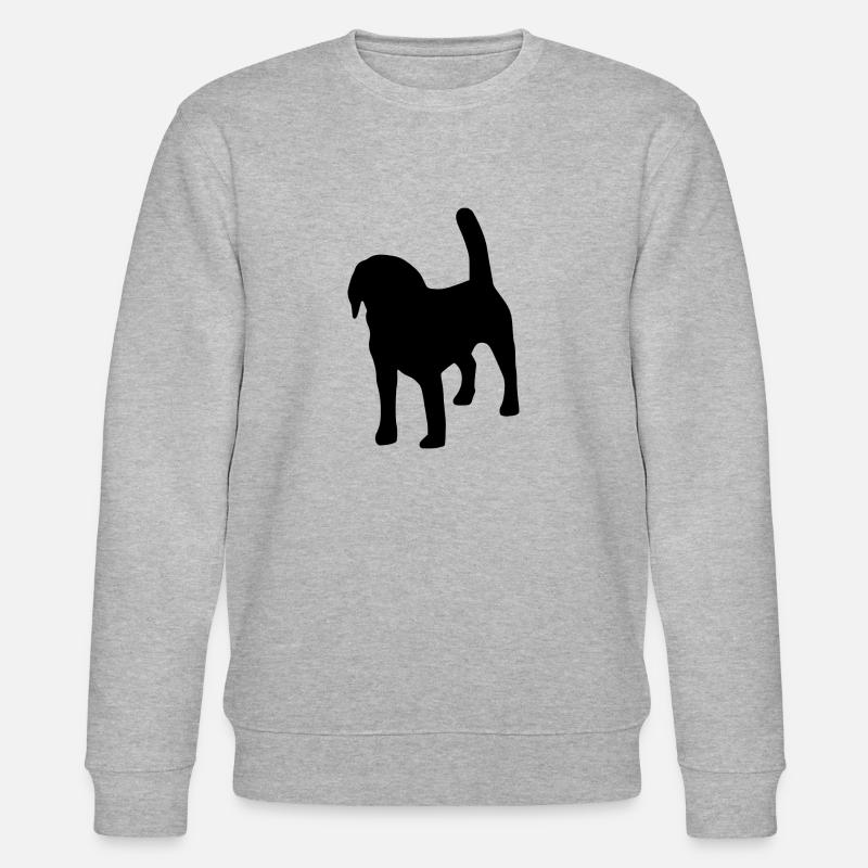 Beagle Silhouette - Stanley/Stella Unisex Bio-Sweatshirt CHANGER  - Grau meliert