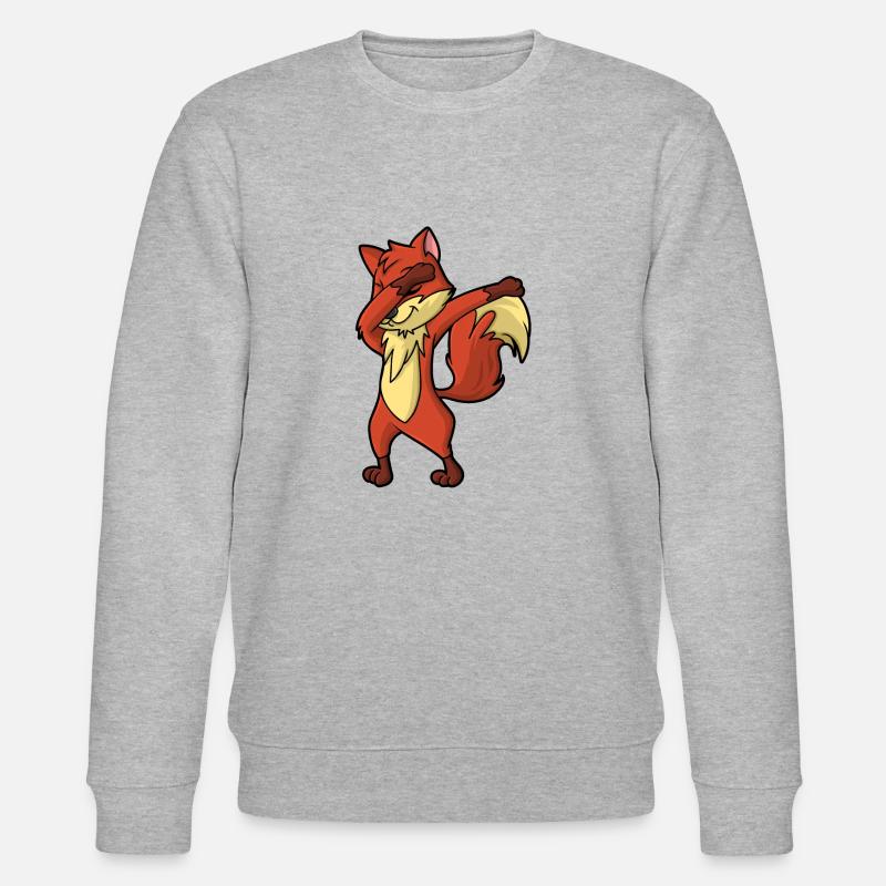 Dabbender Fuchs - Stanley/Stella Unisex Bio-Sweatshirt CHANGER  - Grau meliert
