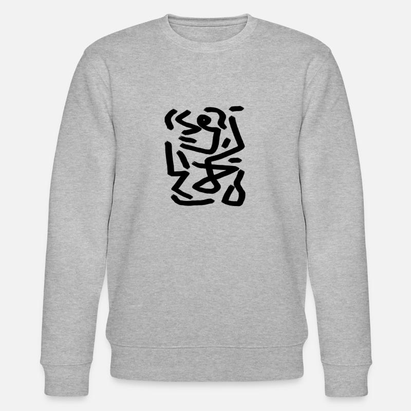 Abstract Artwork - Stanley/Stella Unisex Bio-Sweatshirt CHANGER  - Grau meliert