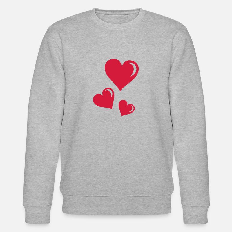cœur - Sweat bio CHANGER Stanley/Stella Unisexe - gris chiné