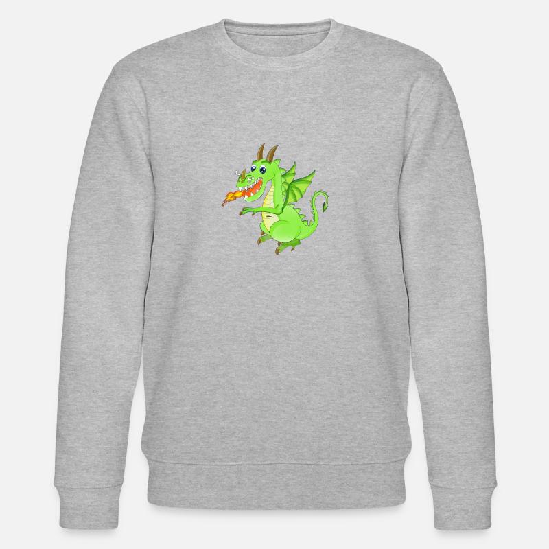 Drache - Stanley/Stella Unisex Bio-Sweatshirt CHANGER  - Grau meliert