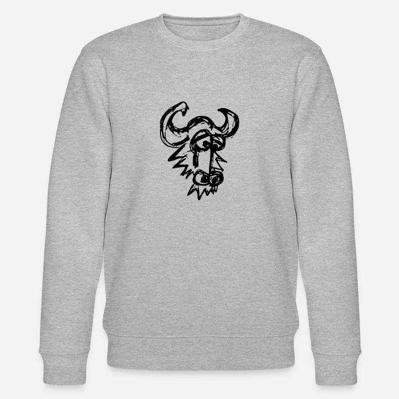 GNU 002 - Sweat bio CHANGER Stanley/Stella Unisexe - gris chiné