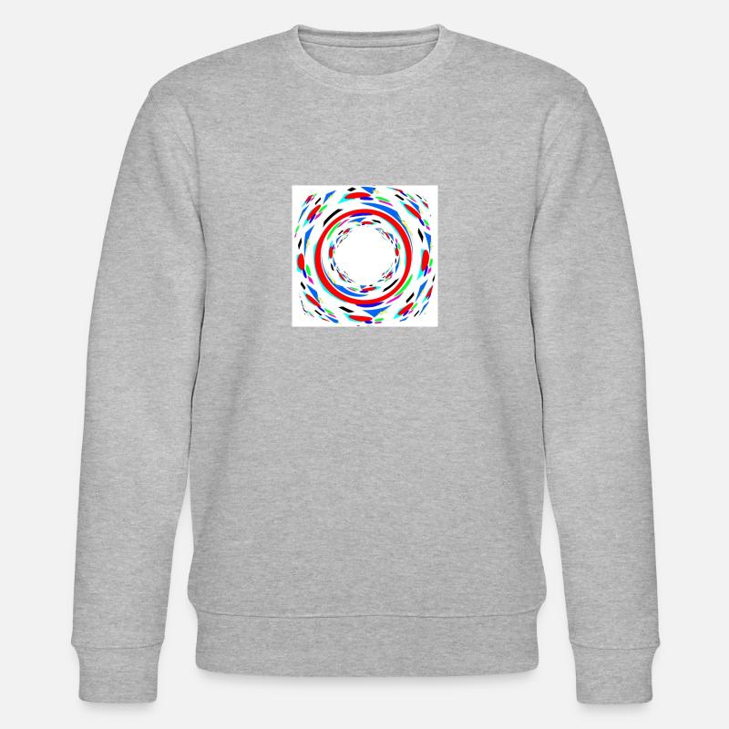 Bunte Spiralen - - Stanley/Stella Unisex Bio-Sweatshirt CHANGER - Grau meliert