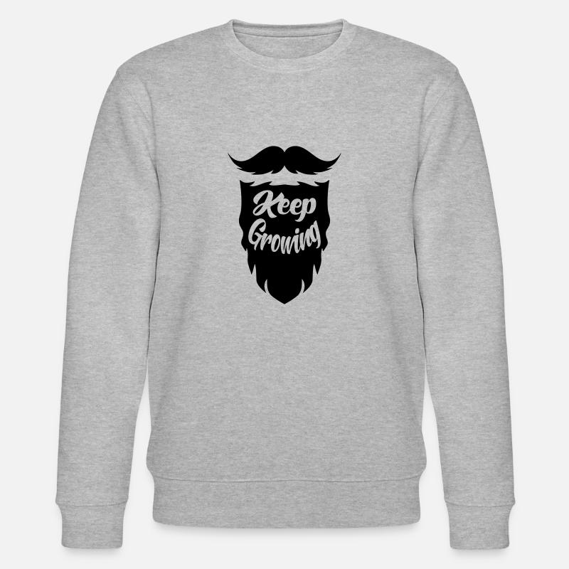 Bart - Lass wachsen - Stanley/Stella Unisex Bio-Sweatshirt CHANGER  - Grau meliert